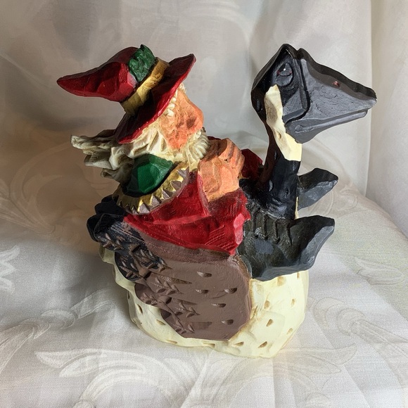 David Frykman Portfolio Santa Rides Canadian Goose 1997 Christmas 6" Tall DF1415 - Picture 6 of 9